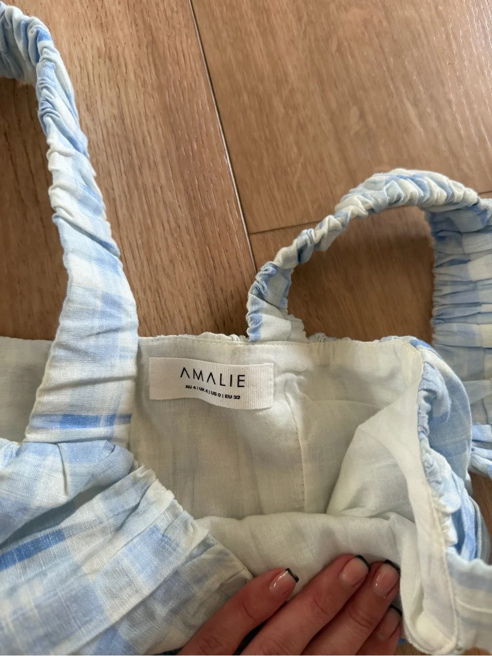Showpo Light Blue Plaid matching set